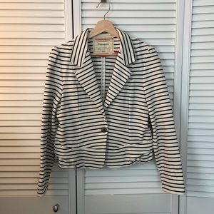 Anthropologie Cartonnier striped peplum blazer
